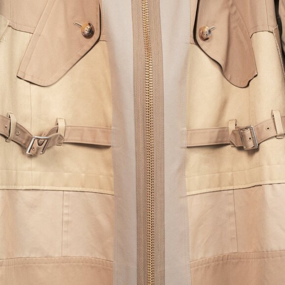 Junya Watanabe Comme Des Garcons SS/20 Runway Khaki Patchwork Trench Coat - Picture 8 of 12